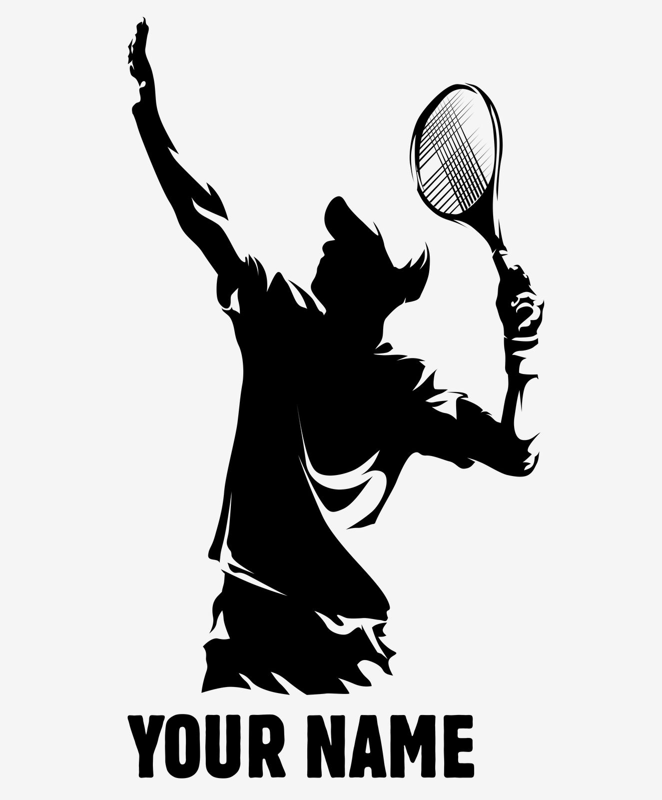 Wall Sticker / Tennis Player