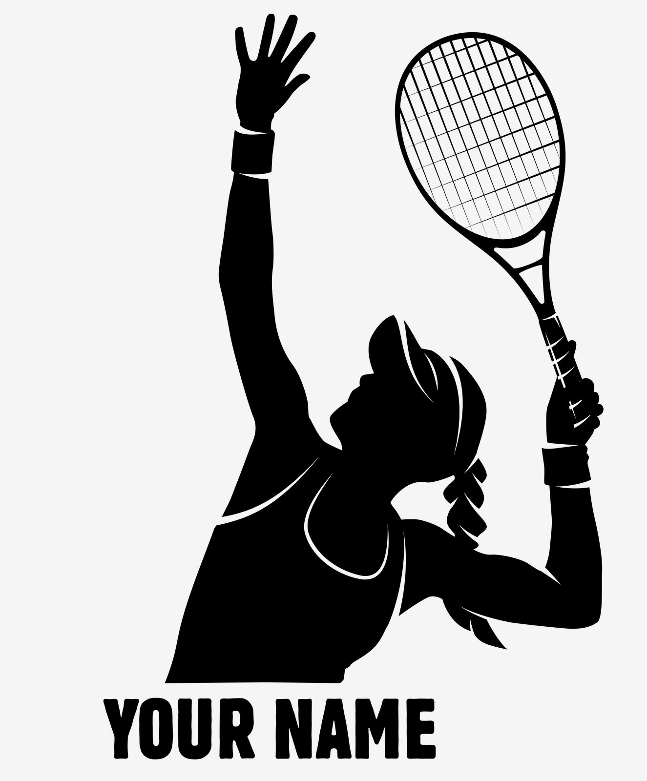 Wall Sticker / Tennis Player