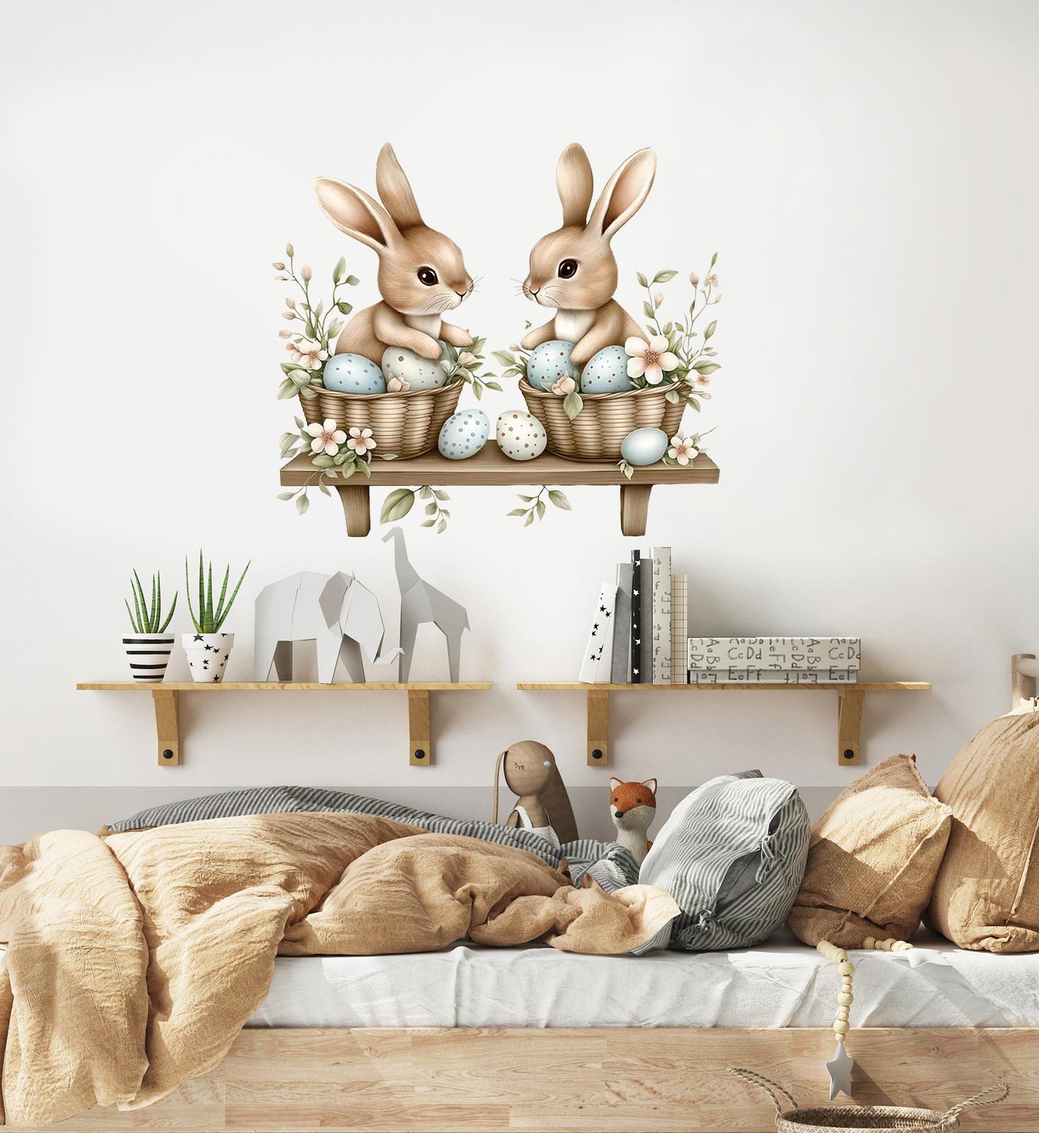Wall Sticker - Bunny and Eggs