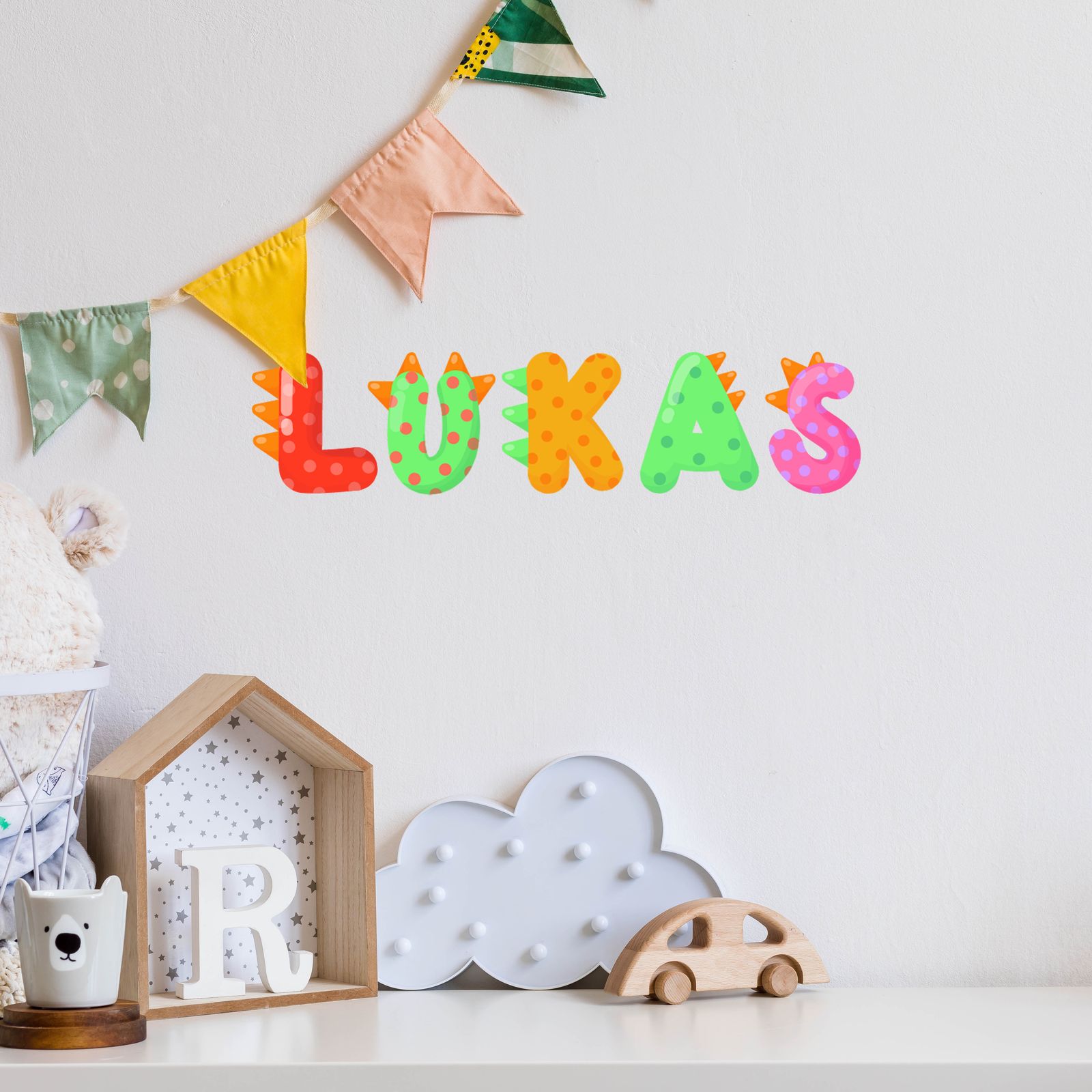Customizable Dinosaur Themed Wall Sticker