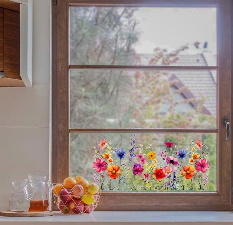 Wall Sticker - Vibrant Flower Garden