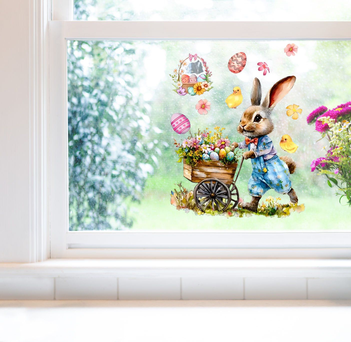 Wall Sticker - Easter Bunny Delight