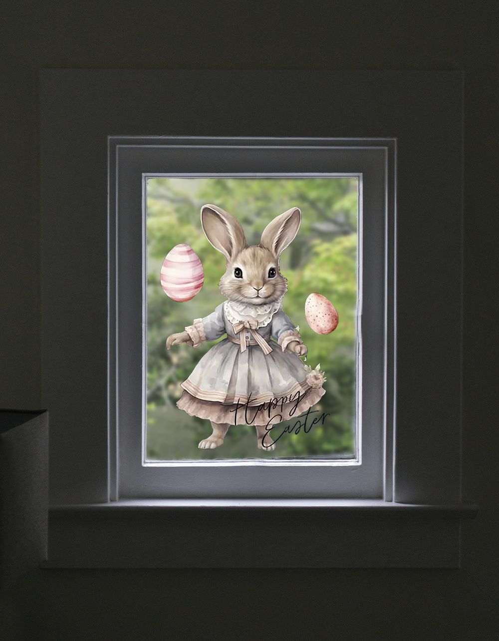 Wall Sticker - Happy Easter Rabbit