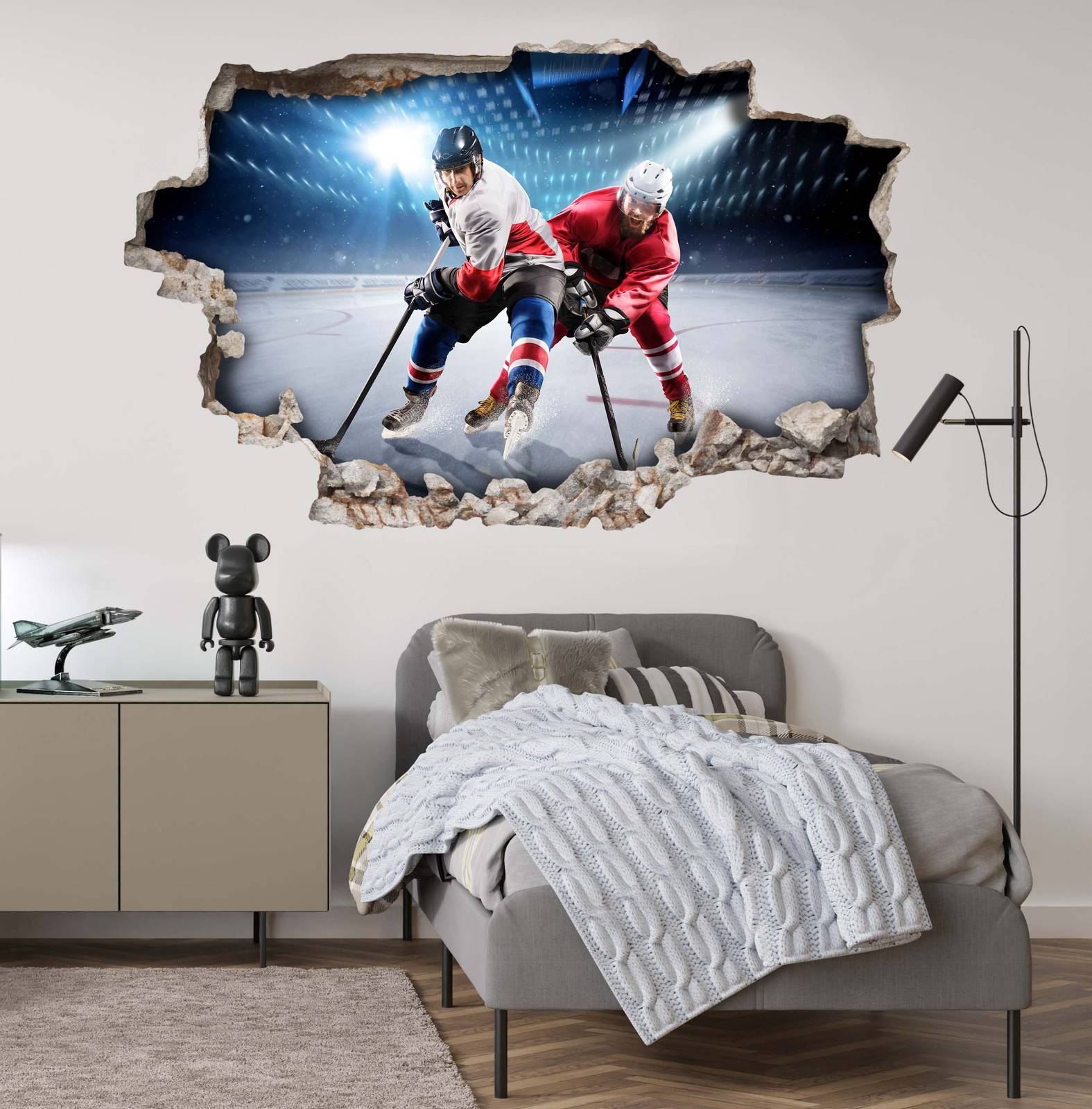 Wall Sticker - Ice Hockey Action