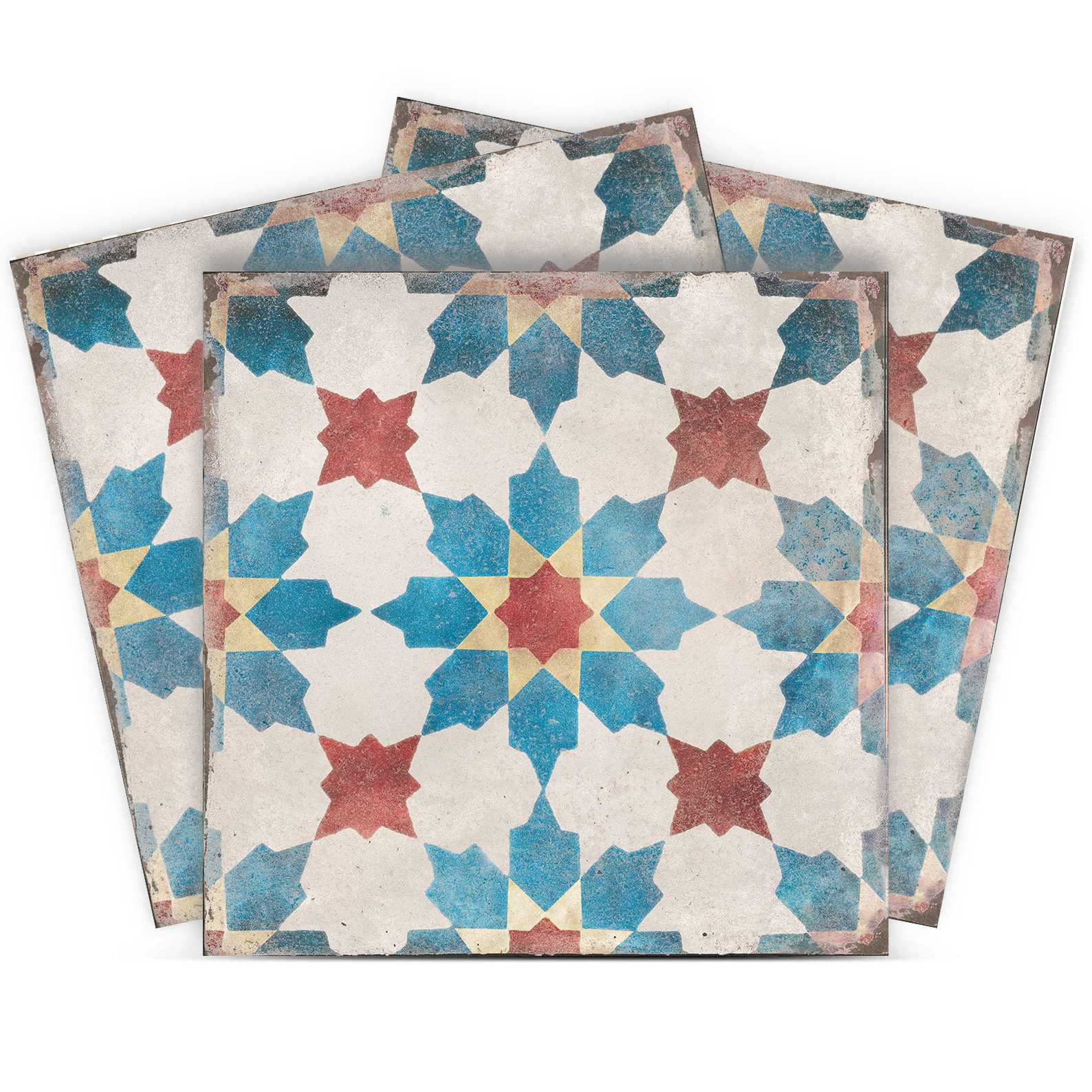 Tile Sticker - Vintage Mosaic Design / 24 pcs