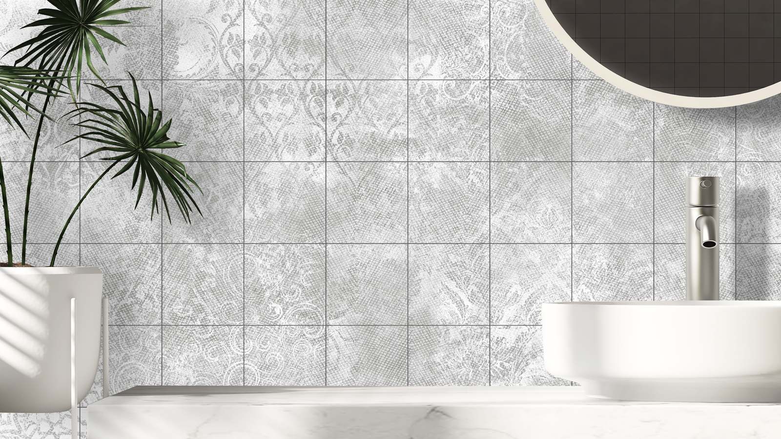 Elegant Patterned Wall Tiles / 24 pcs
