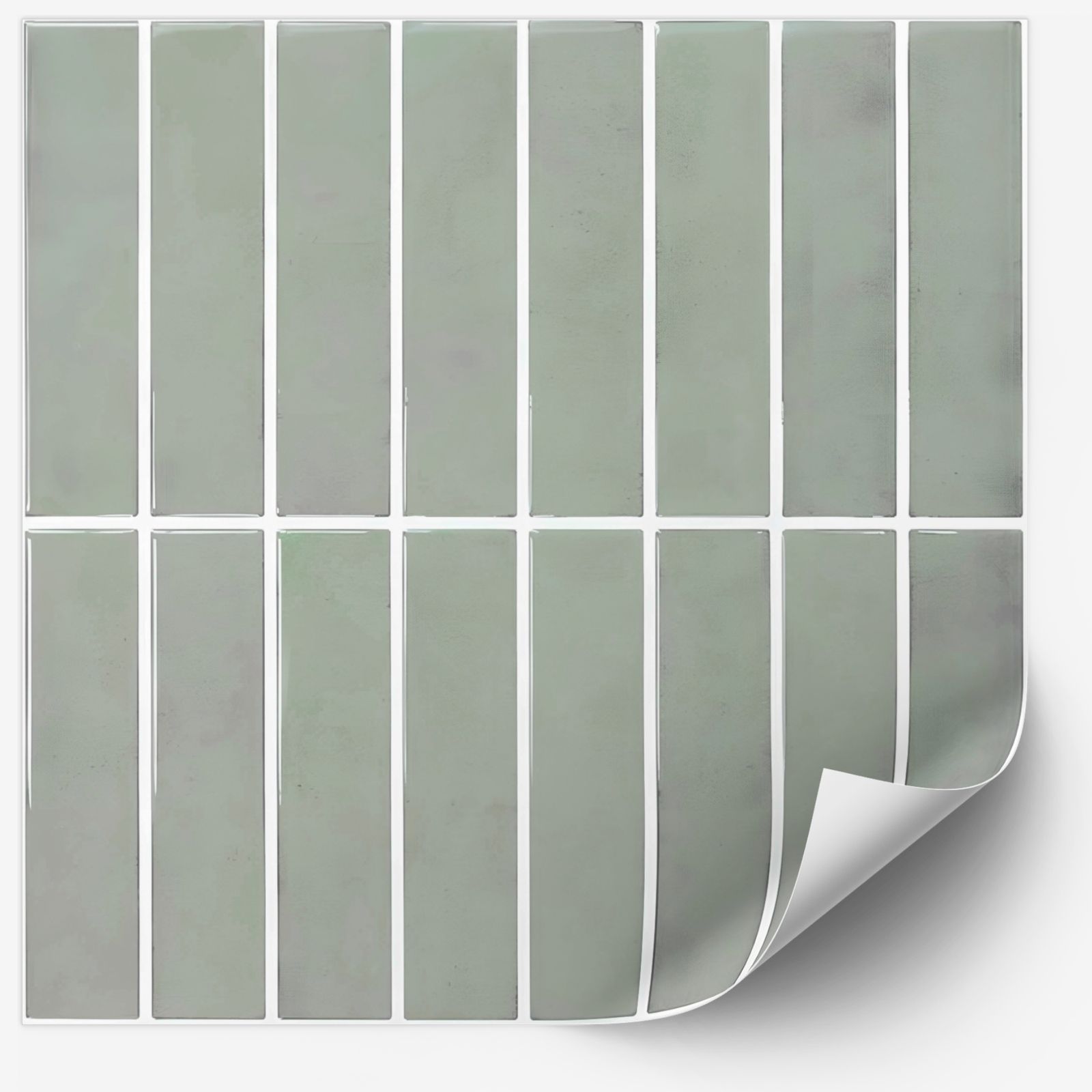 Tile Sticker - Green Mosaic Pattern