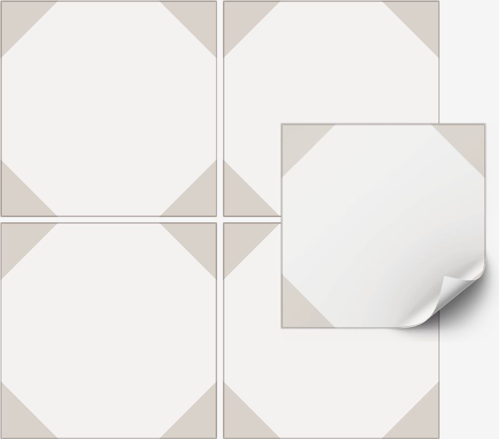 Tile Sticker - Modern Geometric Design / 24 pcs