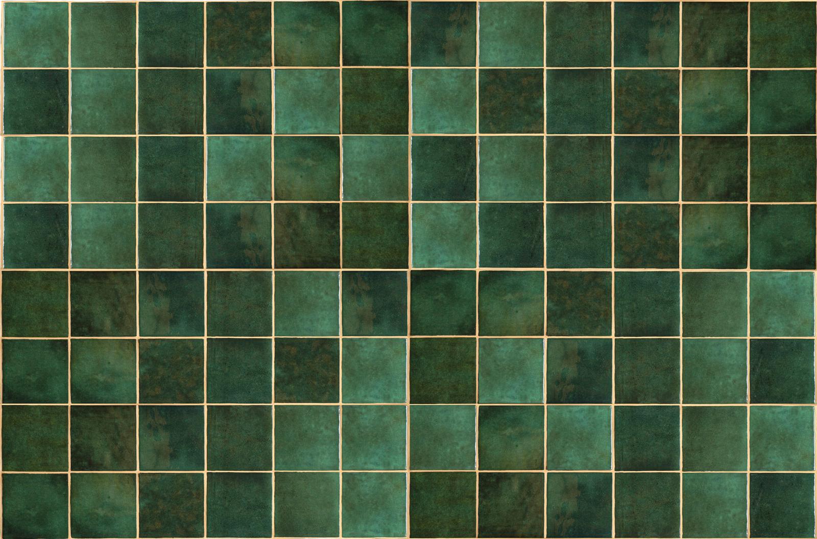 Tile Sticker - Green Mosaic Design / 24 pcs