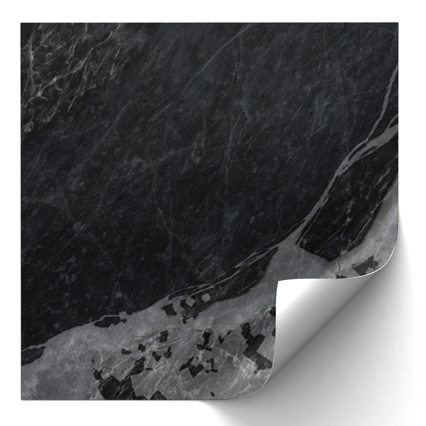 Tile Sticker - Black Marble Mosaic