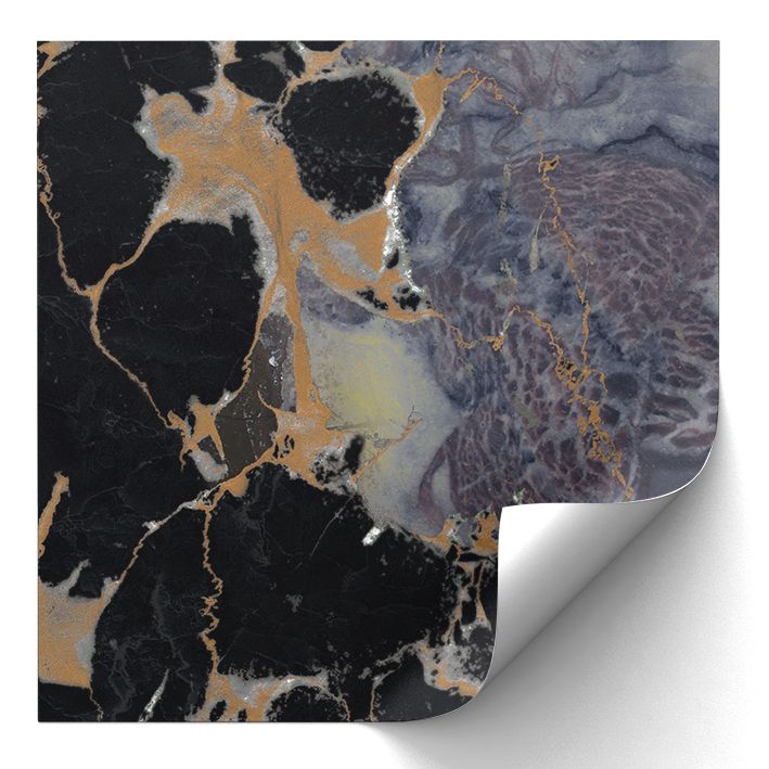 Tile Sticker - Black Marble Design