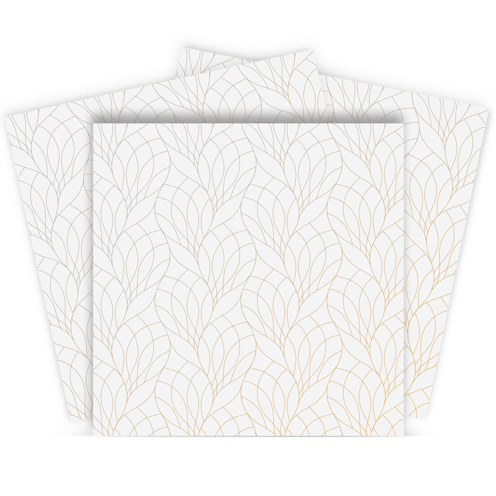 Elegant Leaf Wall Tiles / 24 pcs