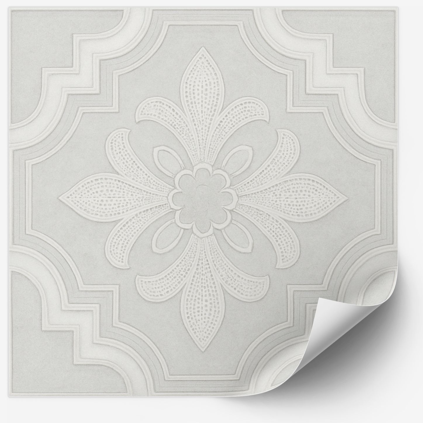 Tile Sticker - Floral Elegance / 24 pcs