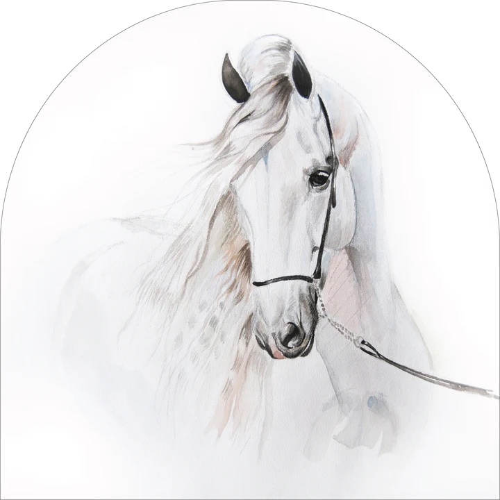 Wallsticker - White Horse  Arch