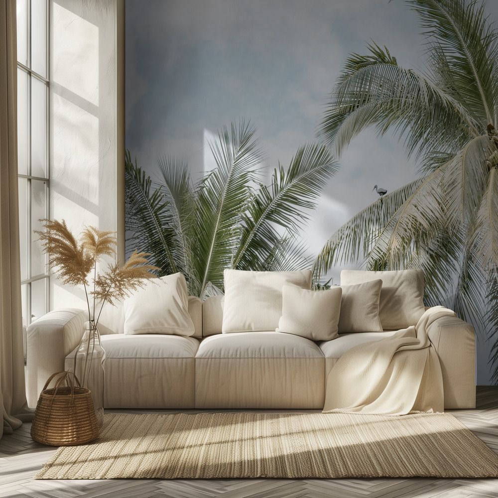 Tropical Palm Tree Wall Paper