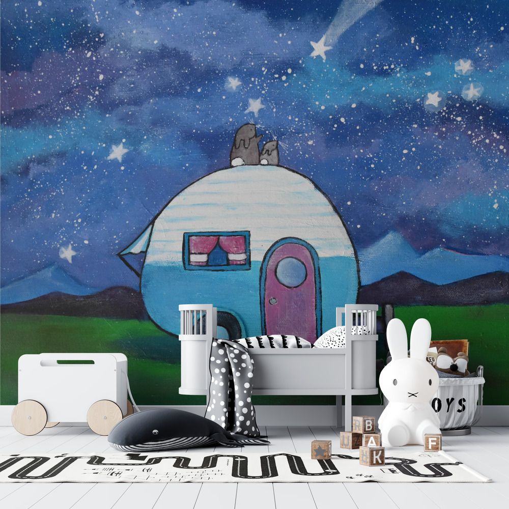 Wall Paper - Night Sky Caravan