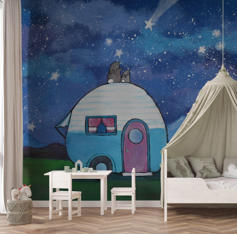 Wall Paper - Night Sky Caravan