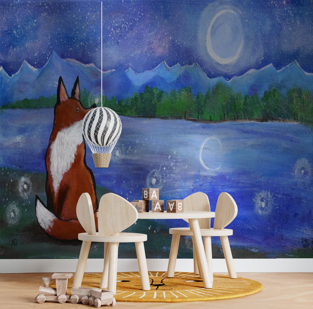 Wall Paper - Fox Moon Lake