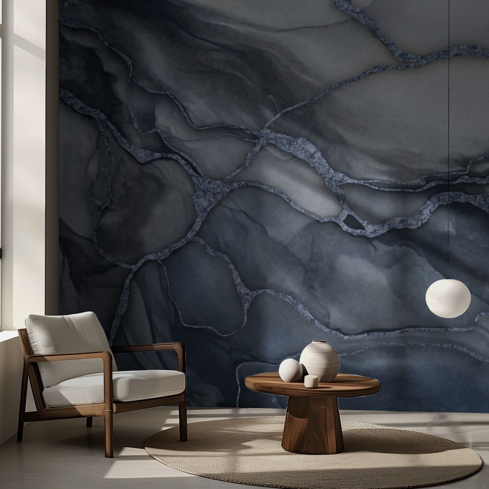 Wall Paper - Dark Marble Texture